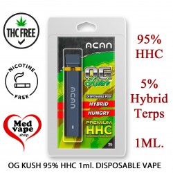 95% HHC OG KUSH 1ml DISPOSABLE VAPE - ACAN MEDVAPE