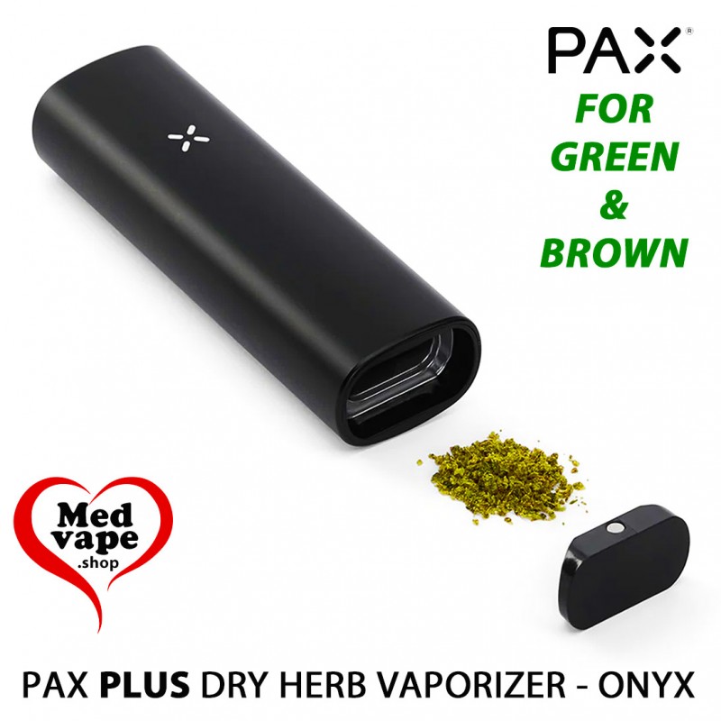 PAX PLUS 2023 DRY HERB VAPORIZER - ONYX BLACK - MEDVAPE