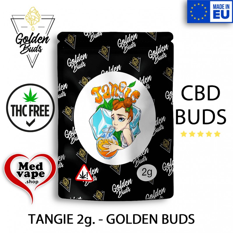 CBD FLOWER TANGIE 2g - GOLDEN BUDS WEED MEDVAPE