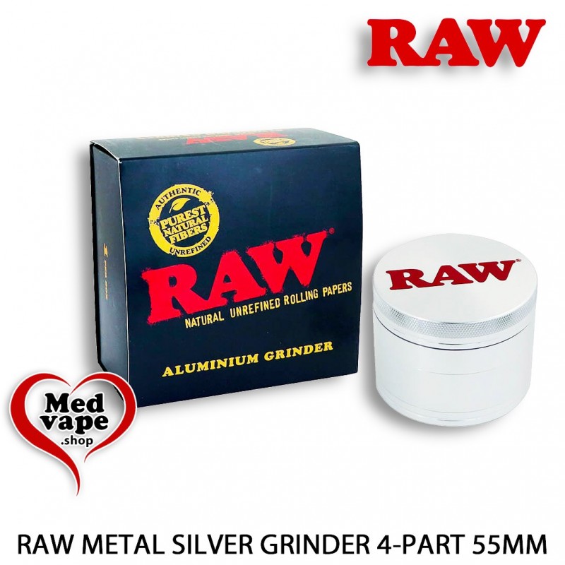 METAL GRINDER 4-PARTS 55MM - RAW - WEED THC LEGAL CANNABIS MEDVAPE METAL GRINDER 4-PARTS 55MM - RAW - WEED THC LEGAL CANNABIS MEDVAPE